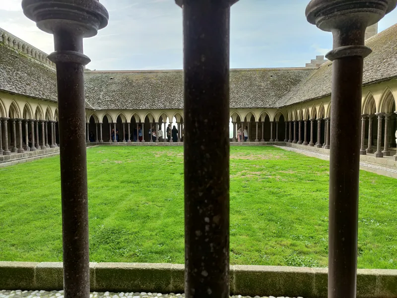 The cloister of Mont-Saint-Michel
