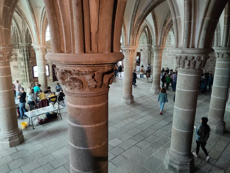 La Merveille, the Gothic monastery of Mont-Saint-Michel